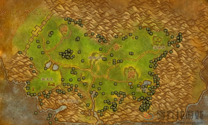 魔兽世界阿拉希高地矿点分布图(图7) 魔兽世界阿拉希高地矿点分布图(图7)