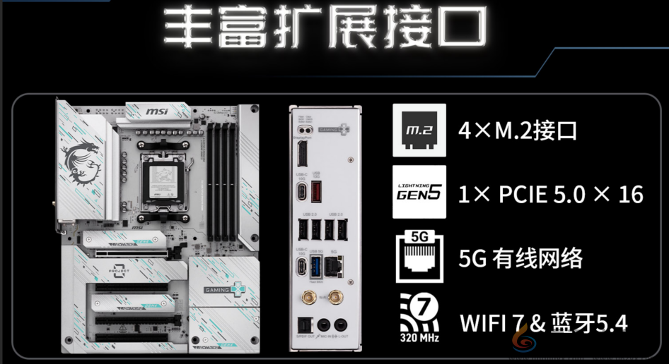 微星B850 GAMING PLUS WIFI PZ背插主板上市，畅享AM5平台(图7)